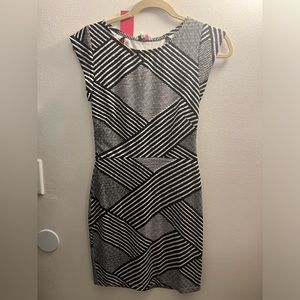 JustFab Black & White Mini Dress